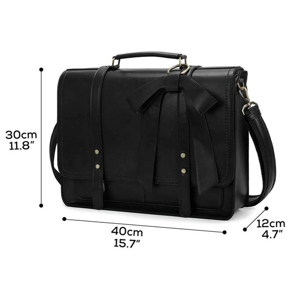 Bags Pu Leather Laptop Bag College Satchel Black Poshmark